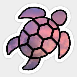 vsco turtle pink sunset Sticker